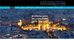 Desktop Screenshot of dr-besnainou-orl-paris.fr